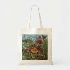 vlinders oranje tote bag