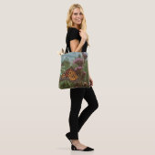 vlinders oranje  tote bag (Op model)
