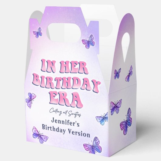 Vlinders oren verjaardagsfeestje gunstbox bedankdoosjes (Geopend)