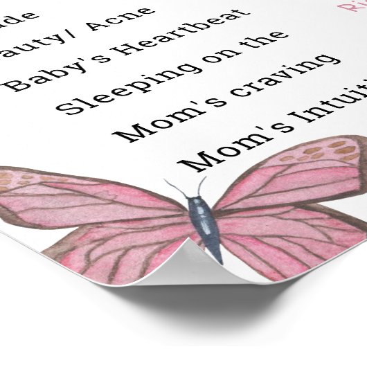 Vlinders - Oude vrouwen Tales Geslacht onthullen b Poster (Hoek)