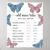 Vlinders - Oude vrouwen Tales Geslacht onthullen b Poster (Voorkant)