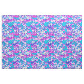 Vlinders, paars en turquoise stof (Fat Quarter)