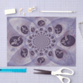 Vlinders Paars Vintage Abstract Hippie Boho Tissuepapier (Craft)