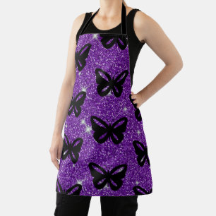 Vlinders Paarse Glitters Vliegen Insecten Dieren Schort