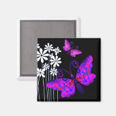 " vlinders" (paarse) van Cheryl Daniels Magneet (Voorkant / Achterkant)