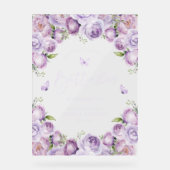 Vlinders Paarse Vrijgezellenfeest welkom teken Acryl Bord (Voorkant)