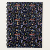 Vlinders Paddenstoelen & Botanische Maangepatronee Planner (Voorkant)