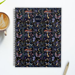 Vlinders Paddenstoelen & Botanische Maangepatronee Planner