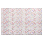 Vlinders & Paddenstoelen op wit Stof (Yard (91,4 cm))