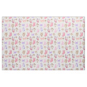 Vlinders & Paddenstoelen op wit Stof (Fat Quarter)