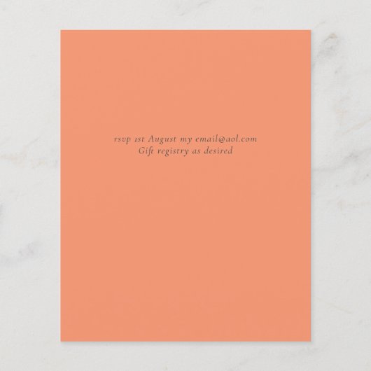 Vlinders paradijs Waterverf Oranje Trouw Fly Flyer (Achterkant)