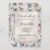  vlinders parel kaart (Voorkant / Achterkant)