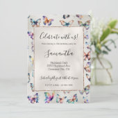  vlinders parel kaart (Staand voorkant)