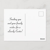 vlinders Pasen Briefkaart (Achterkant)