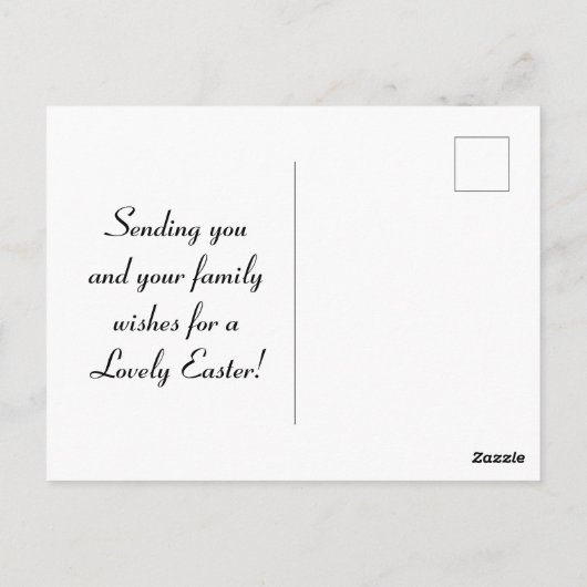  vlinders Pasen Briefkaart (Achterkant)