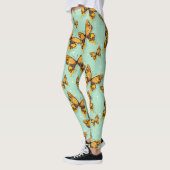 Vlinders patroon donker kleurrijk leggings (Links)