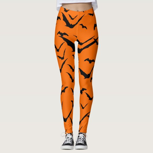 VLINDERS PATROON HALLOWEEN NAADLOOS LEGGINGS (Voorkant)