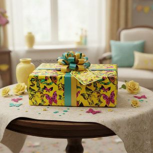 Vlinders patroon Inpakpapier
