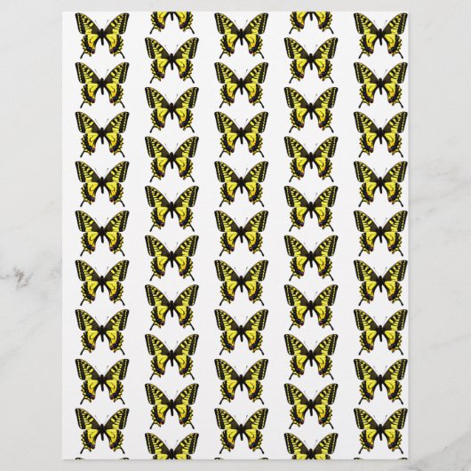Vlinders patroon origamipapier (Voorkant)
