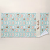  Vlinders Pattern Meisje's Strandlaken (Voorkant)