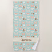 Vlinders Pattern Meisje's Strandlaken (Voorkant)