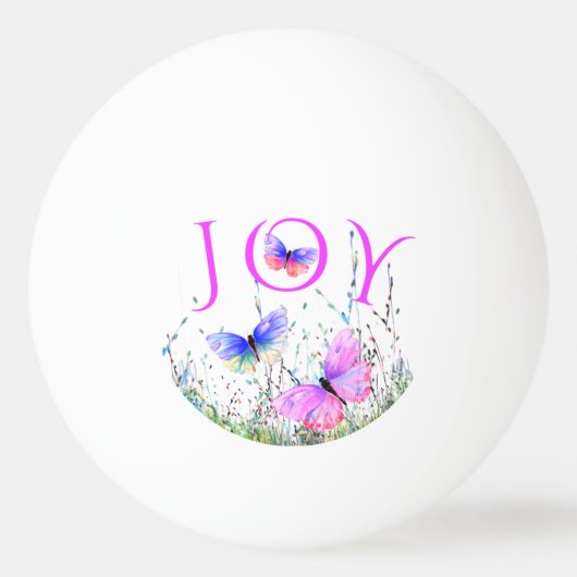 Vlinders Ping Pong Ball (Voorkant)