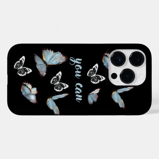 Vlinders positieve wijziging offerte iPhone Case (Achterkant (horizontaal))