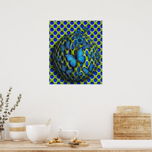 Vlinders Poster (Keuken)