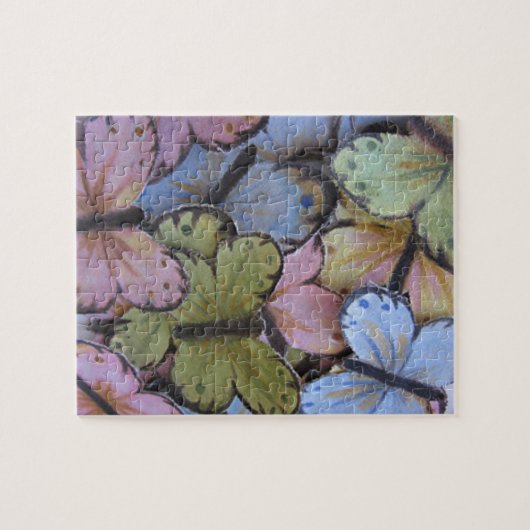 Vlinders Puzzel met Cadeaudoos Legpuzzel (Horizontaal)