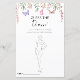 Vlinders Raad de Dress Vrijgezellenfeest Spel