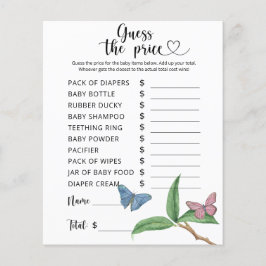 Vlinders - Raad de prijs! Spel