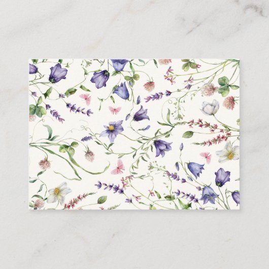  Vlinders Recept Vrijgezellenfeest Informatiekaartje (Achterkant)