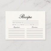  Vlinders Recept Vrijgezellenfeest Informatiekaartje (Voorkant)