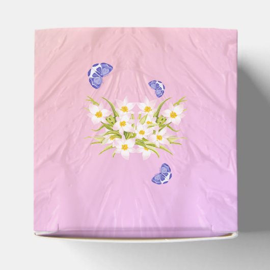 Vlinders Regenboog Bloem 17e Verjaardagsfeest Bedankdoosjes (Bovenkant)