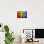 Vlinders Regenboog Poster (Thuiskantoor)