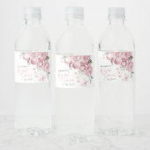 Vlinders Roze Bloemen Vrijgezellenfeest Party Waterfles Etiket (Flessen)