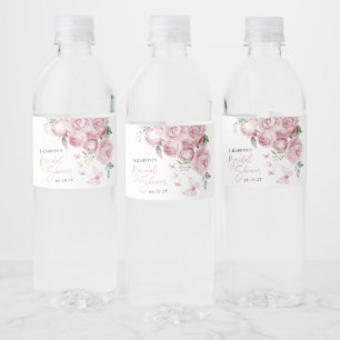 Vlinders Roze Bloemen Vrijgezellenfeest Party Waterfles Etiket
