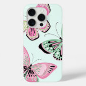 Vlinders roze en groen Case-Mate iPhone case (Achterkant)