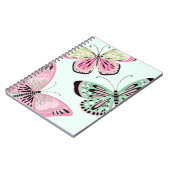 Vlinders roze en groen notitieboek (Linkerzijde)