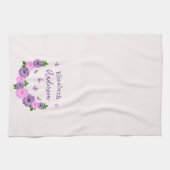 Vlinders Roze en Paars Theedoek (Horizontaal)