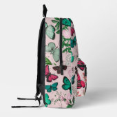 vlinders roze monogram bedrukte rugzak (Links)