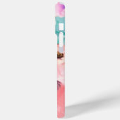 VLINDERS, ROZE TEAL ROZEN EN ANEMONEBLOEMEN Case-Mate iPhone CASE (Achterkant / Links)