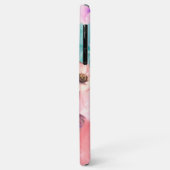 VLINDERS,ROZE TEAL ROZEN EN ANEMONEBLOEMEN Case-Mate iPhone CASE (Achterkant/links)