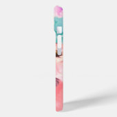VLINDERS, ROZE TEAL ROZEN EN ANEMONEBLOEMEN Case-Mate iPhone CASE (Achterkant / Links)