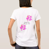 Vlinders Script Herdenking Funeral T-Shirt (Achterkant)