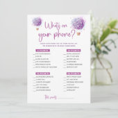 Vlinders Sering Wat Is Er Op Je Telefoon Spelkaart Kaart (Staand voorkant)