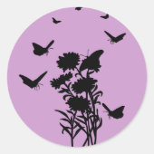 Vlinders Silhouet Stickers (Voorkant)