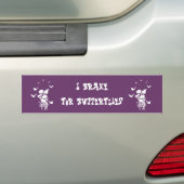 Vlinders Silhouette Bumpersticker (Op auto)