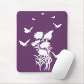 Vlinders Silhouette Mousepad Muismat (Met muis)