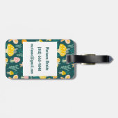 Vlinders Slakken en Paddenstoelen Cute Aangepast Bagagelabel (Achterkant horizontaal)